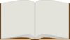 Open Book Brown Clip Art