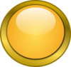 Orange Round Button 1 Clip Art