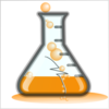 Orangeflask/cracked-boxed Clip Art