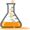 Orangeflask/cracked Clip Art