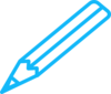 Pencil Blue White Clip Art