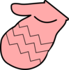 Pink Mitten Clip Art
