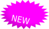Pink New Burst Clip Art