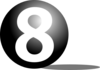 Pool Eight Ball Clip Art