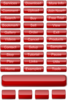 Red Glossy Buttons Clip Art