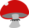 Red Mushroom Clip Art