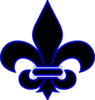 Royal Blue Fleur De Lis Clip Art