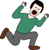 Scared Man Clip Art