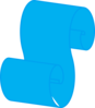 Scroll Blue Clip Art