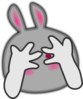Shy Rabbit Clip Art