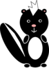 Skunk No Whiskers Clip Art