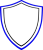 Blue And Black Shield Clip Art