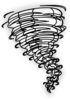 Tornado; Black  Clip Art