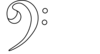 White Bass Cleff Clip Art